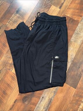 Nike Sportswear Cargo Jogger Pants Black Utility Zip Pocket XXL